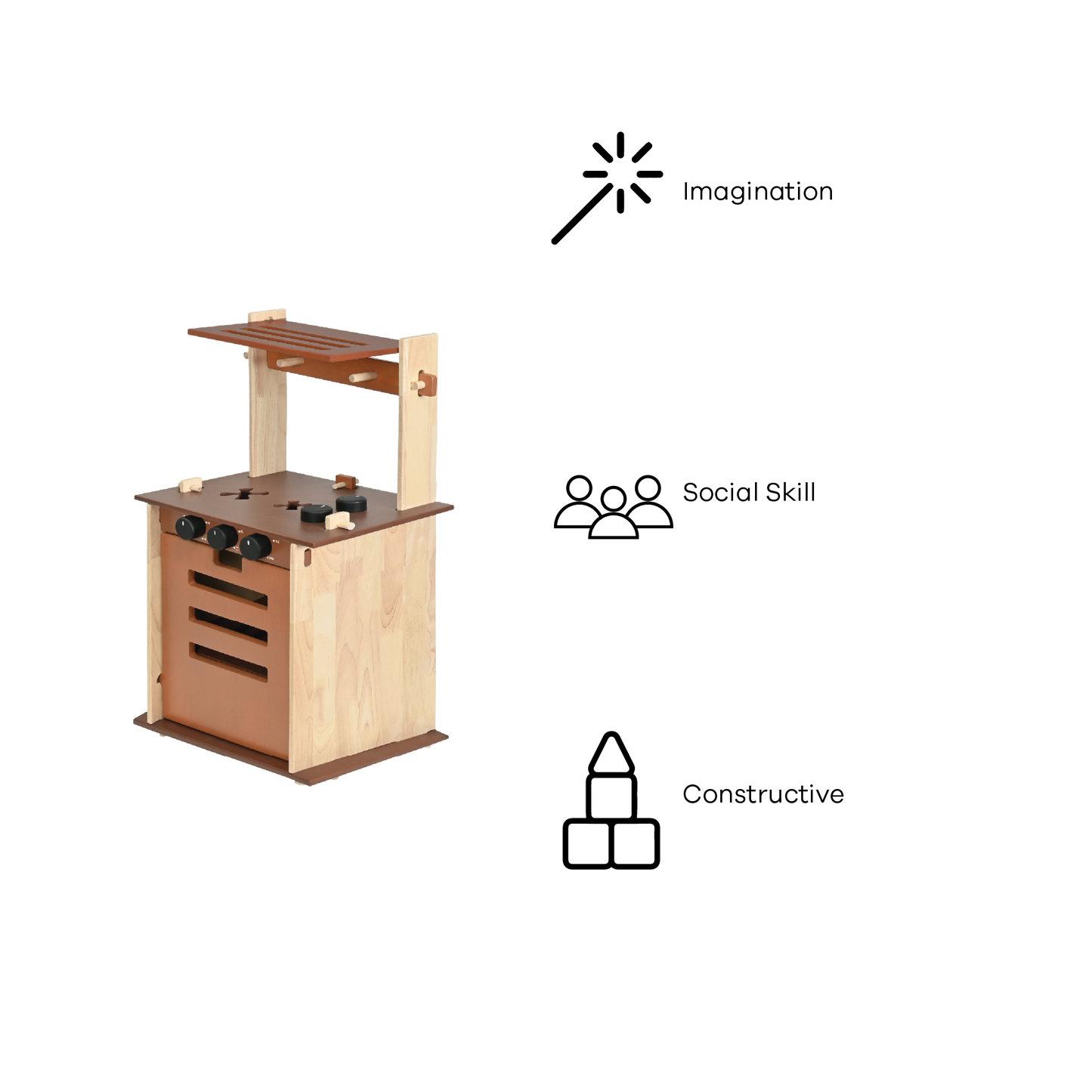 DOWEL COOKER AND HOOD (NATURAL)