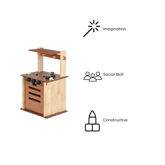 DOWEL COOKER AND HOOD (NATURAL)