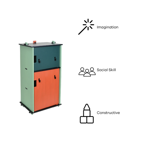 DOWEL REFRIGERATOR (COLOR BLOCK)