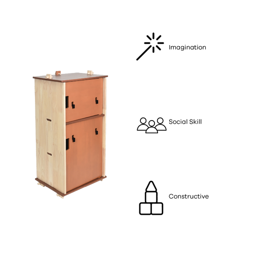 DOWEL REFRIGERATOR (NATURAL)