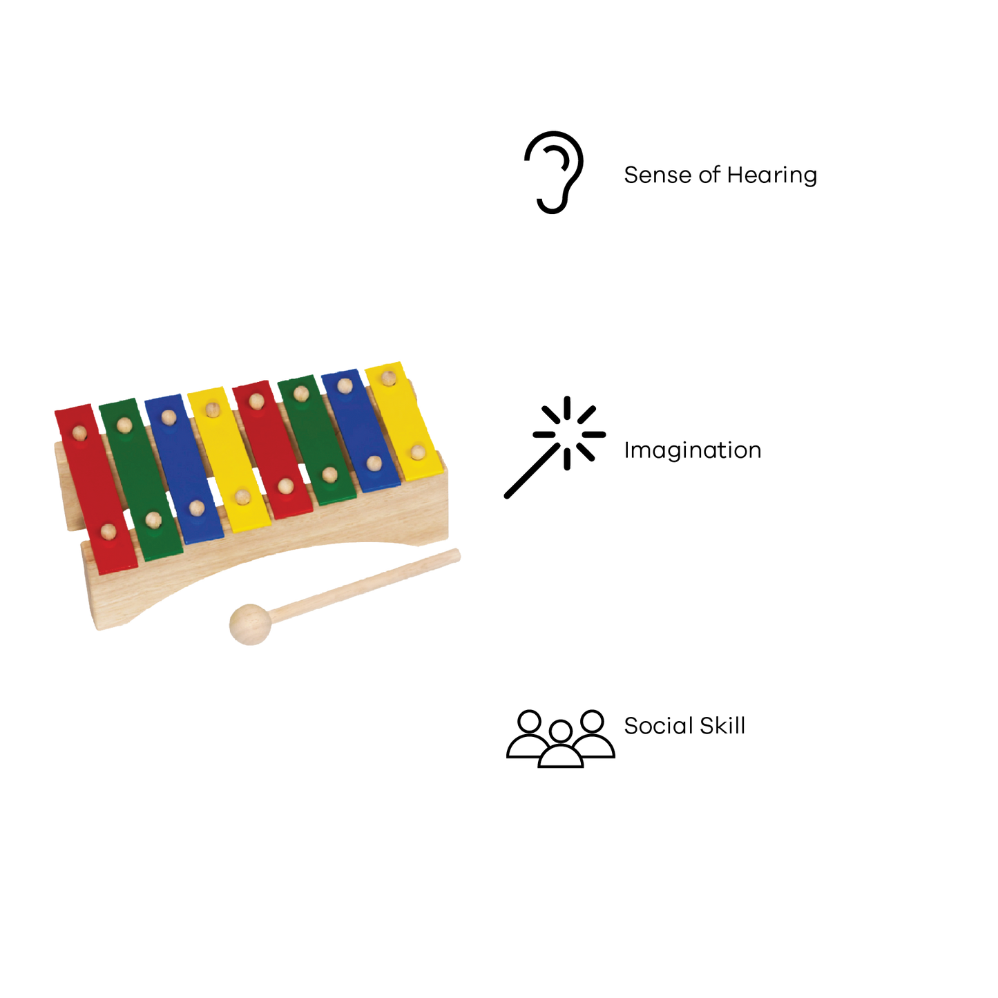 8 NOTES XYLOPHONE