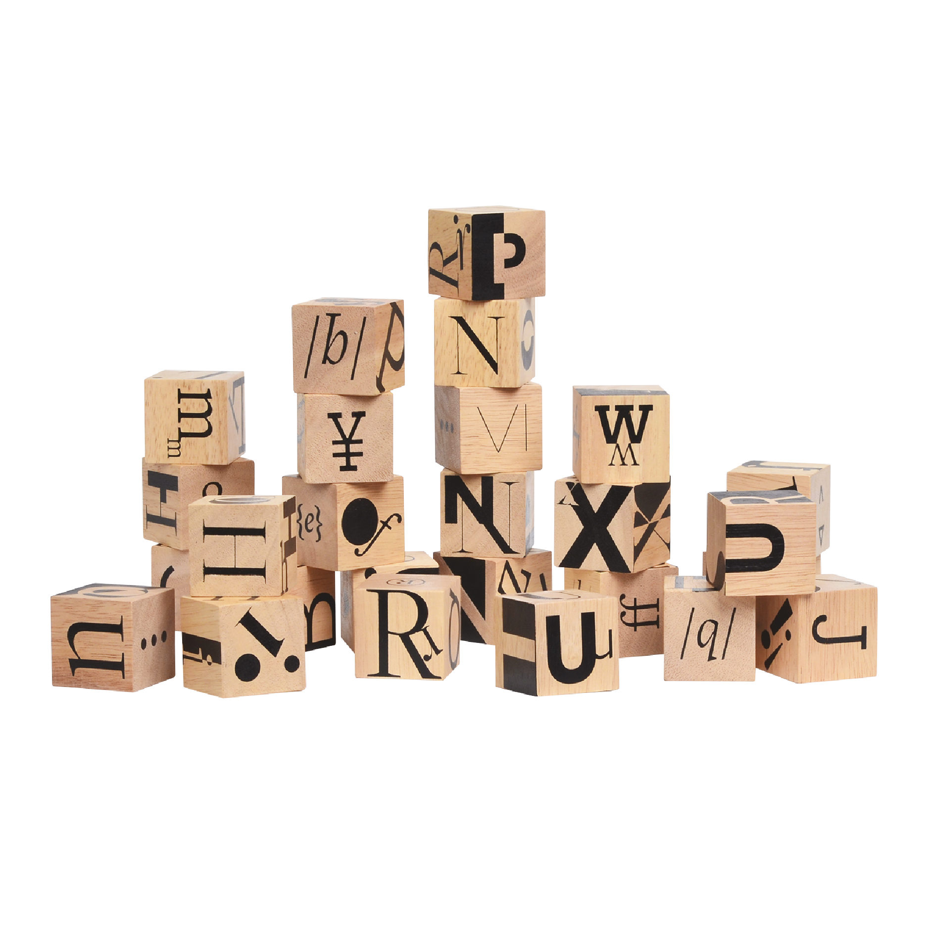 Blue Ribbon Block TYPOGRAPHIC BLOCKS – Blue Ribbon Toys
