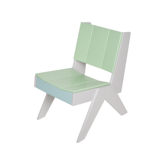 COLORED PLYWOOD LOUNGE CHAIR