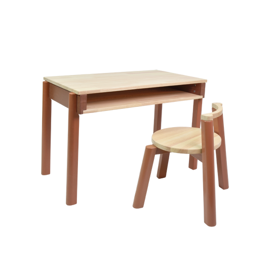 COLORED SOLID DESK AND CHAIR